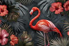 Greater Flamingo Bird Background Wallpaper Product Image 1