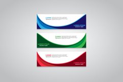 Vector abstract design web banner template Product Image 1