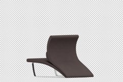 Isometric Arm Chair 3D isolated render Product Image 1
