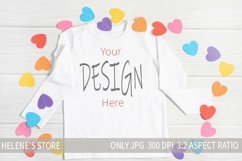 Valentines Day tshirt Mockups, long sleeve shirt mockup Product Image 1