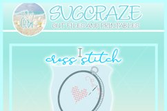 I Cross Stitch So I Don&#039;t Unravel Cute Funny Quote Saying SV Product Image 4