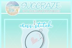 I Cross Stitch So I Don't Unravel Cute Funny Quote Saying SV Product Image 4