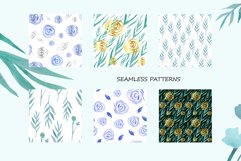 Floral Digital Paper. Roses Digital Paper.Floral Patterns. Product Image 1