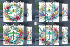 4 Dragonfly Tumbler Sublimation, 20 oz Tumbler Wrap Product Image 2