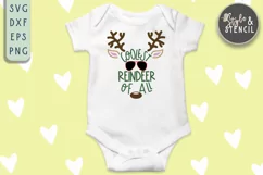 Christmas Cutest Reindeer SVG - PNG, DXF, EPS, SVG, Cut File Product Image 3