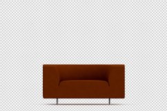 Isometric Arm Chair 3D isolated render Product Image 1