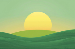 Green Hills Landscape Background Wallpaper Product Image 1