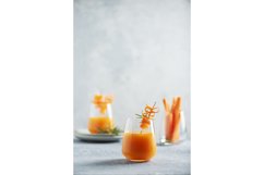 Healthy fresh juice with carrot, selective focus Product Image 1