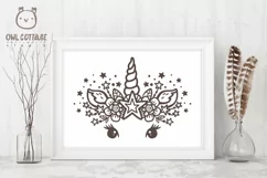 Unicorn Face Svg, Unicorn Cut File, Star Unicorn Product Image 13