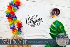 Beach summer shirt Craft mock up | High Resolution JPEG Product Image 1