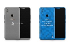 Vivo V9 Youth Vinyl Skin Design Mockup 2018 Product Image 3