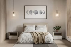 Watercolor moon phases print INSTANT DOWNLOAD Product Image 4