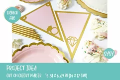 Bridal Shower Banner SVG |Bunting Banner SVG | Pennant SVG Product Image 6