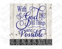 With God All Things Are Possible Product Image 1
