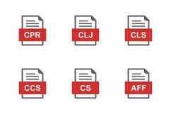 Set Of File Formats Icons Product Image 1