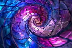 Stained Glass Spiral Background Wallpaper Product Image 1
