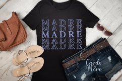 Madre, 6 colour designs, PNG, Stack, T-shirt, mug, sublimati Product Image 8