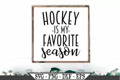 Hockey Is My Favorite Season SVG Product Image 1