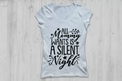 All Mama Wants Is A Silent Night Svg, Christmas Svg. Product Image 2