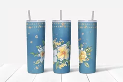 Spring sublimation design. Skinny tumbler wrap design. Product Image 3