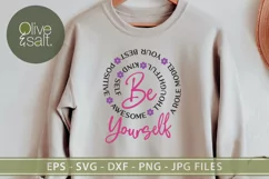 Be yourself svg, be you svg, self love svg inspirational svg Product Image 4