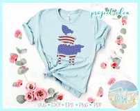 Chicken Pig Cow Trio Usa Flag Svg Dxf Eps Png Pdf Files Product Image 2