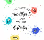Welcome to Adulthood - Sublimation Skinny Tumbler Product Image 2