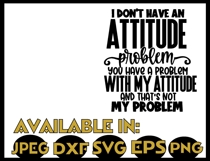 Sarcasm SVG DXF JPEG Silhouette Cameo Cricut attitude humor Product Image 2