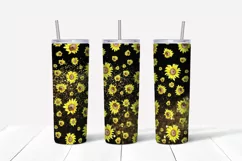 Sunflowers tumbler,20 oz skinny tumbler sublimation png Product Image 2