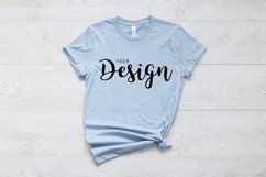 Bella Canvas 3001 Light Blue T-shirt Mockup Unisex Tee Product Image 1