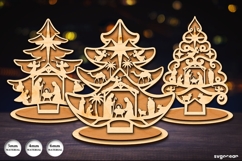 Christmas Decor Laser Cut Megabundle | Glowforge | SVG Product Image 10