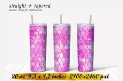 Glitter Mermaid tumbler,20 oz skinny tumbler sublimation Product Image 1