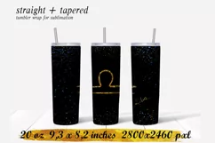 Zodiac sign libra tumbler,20 oz skinny tumbler sublimation Product Image 1