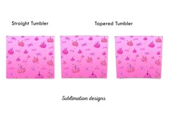 Pink Pumpkin Sublimation Design,20 oz skinny tumbler Product Image 2