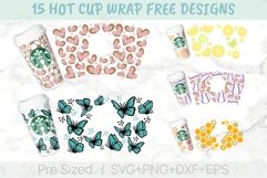 16oz Easter Starbucks Hot Cup Svg, Rabbit Peeps, Egg Hunt Product Image 5