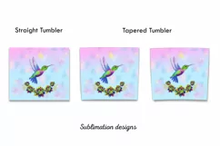 Hummingbird tumbler,20 oz skinny tumbler sublimation Product Image 2