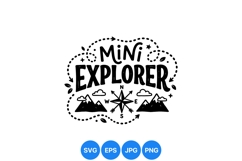 Hand Drawn Mini Explorer Clipart For Kids Adventure Product Image 1