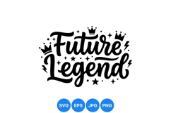 Future Legend Hand Lettered Typography SVG Design Product Image 1