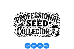 Hand Drawn Professional Seed Collector SVG Graphic Product Image 1
