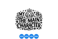 Hand Drawn Dog Main Character SVG Design Product Image 1