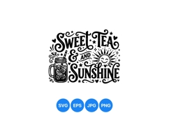 Hand Drawn Sweet Tea And Sunshine Clipart Product Image 1