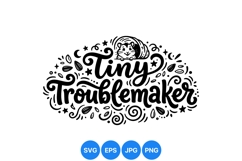 Cute Tiny Troublemaker Hamster SVG Design Product Image 1