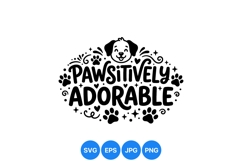 Cute Dog Paws Decorative Clipart Design Product Image 1
