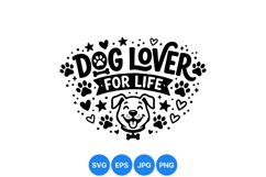 Cute Dog Lover SVG Clipart For Crafts Product Image 1