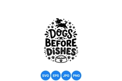 Funny Dogs Before Dishes Svg For Pet Lovers Product Image 1