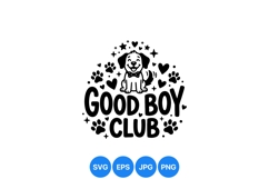 Cute Cartoon Good Boy Dog Clipart Design Product Image 1