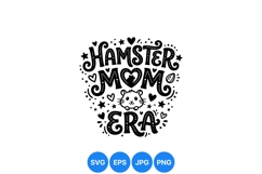 Cute Hamster Mom SVG Clipart For Pet Lovers Product Image 1