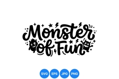 Cute Monster SVG Design For Kids Fun Projects Product Image 1