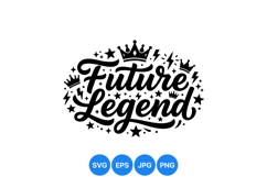 Hand Lettered Future Legend Typography Design SVG Product Image 1