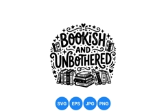 Hand Drawn Quote Design With Books Theme Product Image 1